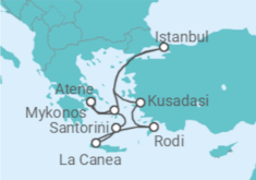Itinerario della crociera Grecia, Turchia - Celebrity Cruises