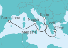 Itinerario della crociera Montenegro, Grecia, Italia - Princess Cruises