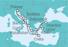 Itinerario della crociera Italia, Croazia, Grecia, Turchia - Costa Crociere