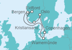 Itinerario della crociera Germania, Norvegia - MSC Crociere