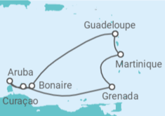 Itinerario della crociera Aruba, Curaçao, Martinica - Costa Crociere