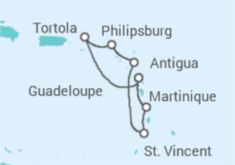 Itinerario della crociera Antille e Isole Vergini
- Costa Crociere