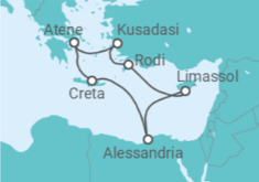 Itinerario della crociera  Cipro, Grecia, Turchia - Celestyal Cruises
