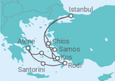 Itinerario della crociera Grecia, Turchia - Celestyal Cruises