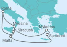 Itinerario della crociera Malta, Grecia, Italia - MSC Crociere