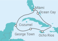Itinerario della crociera Messico, Isole Cayman, Giamaica - MSC Crociere