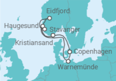 Itinerario della crociera Norvegia, Danimarca - MSC Crociere