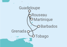 Itinerario della crociera Barbados, Martinica - Costa Crociere
