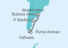 Itinerario della crociera Argentina, Cile, Uruguay - Regent Seven Seas