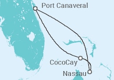 Itinerario della crociera Bahamas - Royal Caribbean