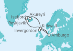 Itinerario della crociera Regno Unito, Islanda - MSC Crociere