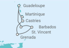 Itinerario della crociera Barbados, Santa Lucia, Martinica - MSC Crociere