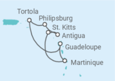 Itinerario della crociera Guadalupa, Isole Vergini britanniche, Sint Maarten, Antigua E Barbuda - MSC Crociere