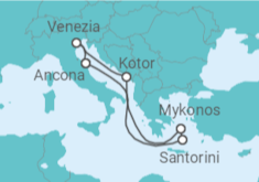 Itinerario della crociera Italia, Montenegro, Grecia - MSC Crociere