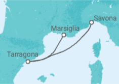 Itinerario della crociera Spagna - Costa Crociere