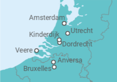 Itinerario della crociera Olanda, Belgio - AmaWaterways