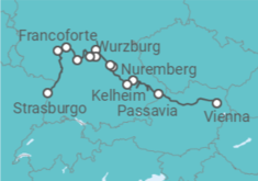 Itinerario della crociera Disfrute del Danubio y del Rin en un crucero romántico - CroisiEurope