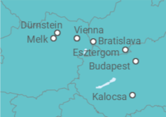 Itinerario della crociera Le perle del Danubio - CroisiEurope