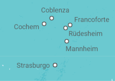 Itinerario della crociera Crucero por 3 rios: Rin, Mosela y Meno  - CroisiEurope