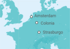 Itinerario della crociera Navidad por el Rin de Estrasburgo a Ámsterdam  - CroisiEurope