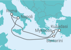Itinerario della crociera Italia, Grecia, Turchia - MSC Crociere