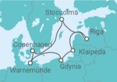 Itinerario della crociera Crociera Capitali Baltiche + Soggiorno a Copenhagen - MSC Crociere