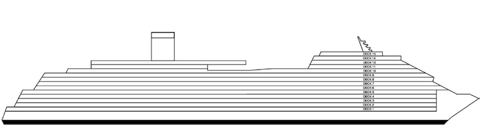 Profilo del ponte del Carnival Venezia