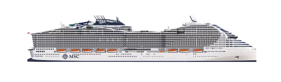 Profilo del ponte del MSC World Asia