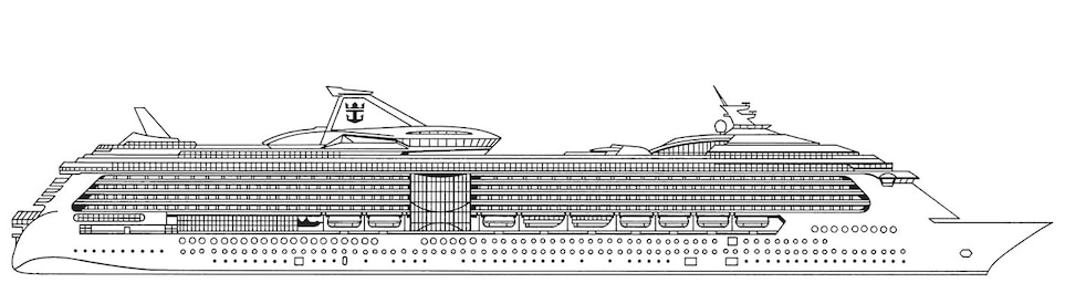 Profilo del ponte del Brilliance of the Seas