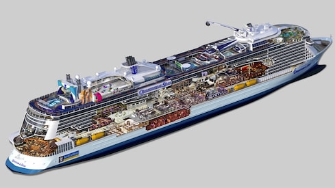 Profilo del ponte del Quantum of the Seas