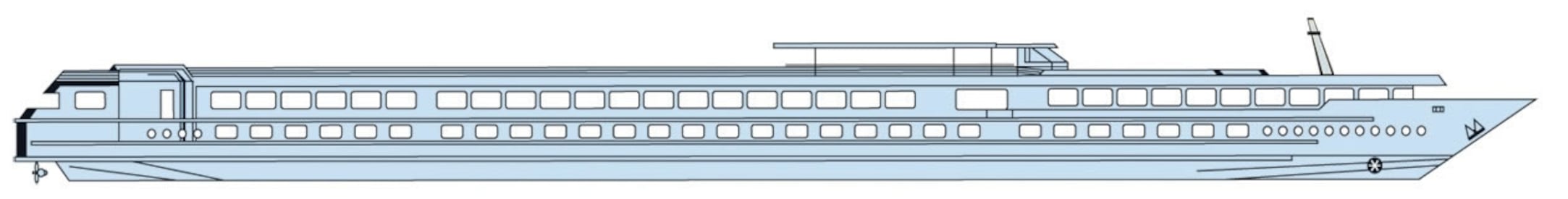 Profilo del ponte del MS Mistral