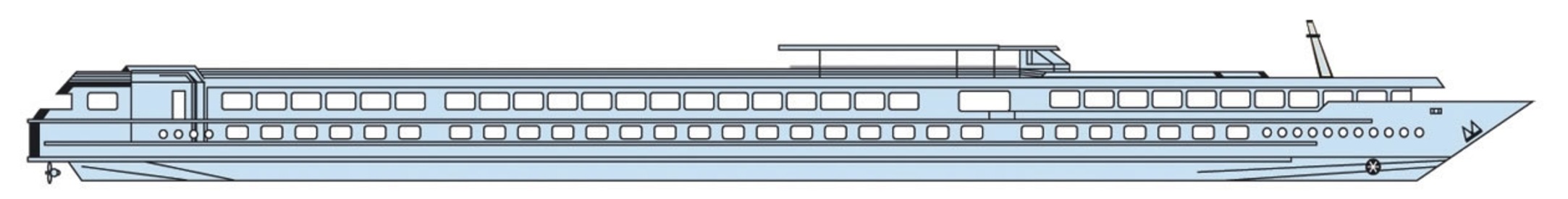 Profilo del ponte del MS Rhone Princess