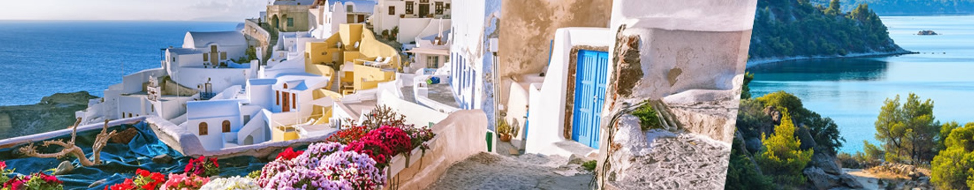 Santorini e Calcidica in aereo