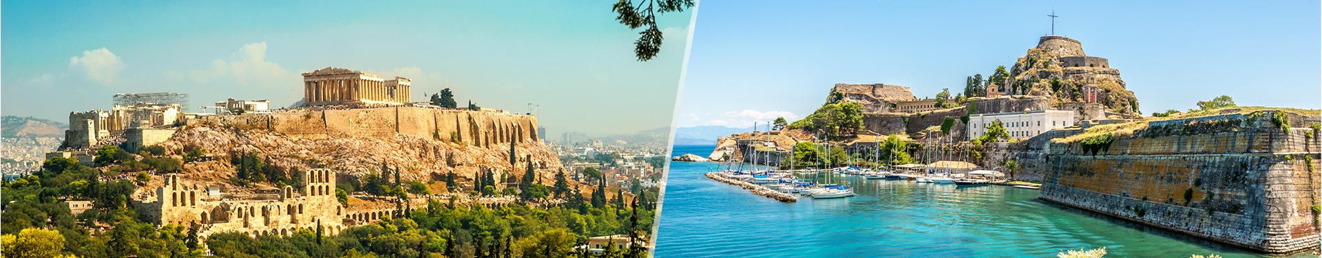 Atene, Creta e Corfù in aereo