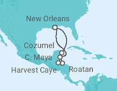 Itinerario della crociera Honduras, Messico - NCL Norwegian Cruise Line