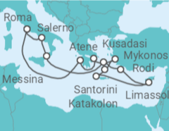 Itinerario della crociera Isole Greche Turchia e Italia - Princess Cruises