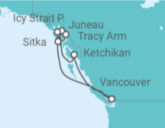Itinerario della crociera Alaska - Royal Caribbean