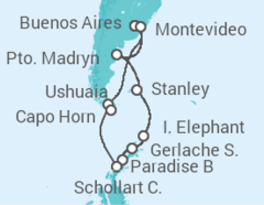 Itinerario della crociera Argentina, Uruguay - Celebrity Cruises