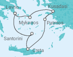 Itinerario della crociera Grecia, Turchia - Celestyal Cruises