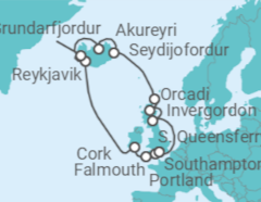 Itinerario della crociera Regno Unito, Islanda - Princess Cruises