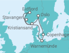 Itinerario della crociera Norvegia, Danimarca - MSC Crociere