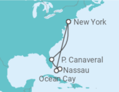 Itinerario della crociera Crociera USA e Bahamas + Hotel a New York - Bevande incluse - MSC Crociere