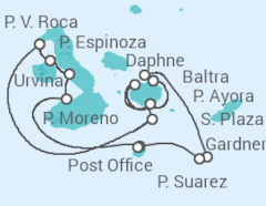 Itinerario della crociera Isole Galapagos - Celebrity Cruises