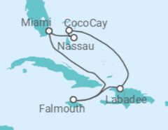 Itinerario della crociera Bahamas, Giamaica - Royal Caribbean