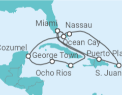 Itinerario della crociera Portorico, Bahamas, Stati Uniti, Giamaica, Isole Cayman, Messico - MSC Crociere