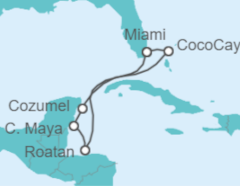 Itinerario della crociera Honduras, Messico - Royal Caribbean
