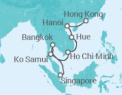 Itinerario della crociera Vietnam, Thailandia - Celebrity Cruises