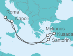 Itinerario della crociera Grecia, Turchia, Italia - Royal Caribbean