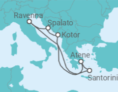 Itinerario della crociera Montenegro, Grecia, Croazia - Royal Caribbean