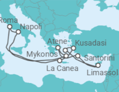 Itinerario della crociera Grecia, Turchia, Cipro, Italia - Royal Caribbean